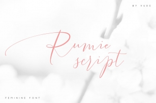 Rumie Script Font Download