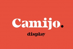 Camijo Display Serif Font Download