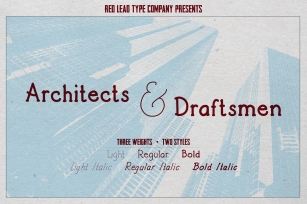 Architects and Draftsmen Font Download