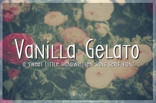 Vanilla Gelato- Handwritten Font Download