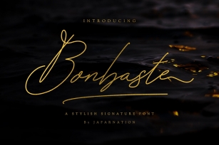 Bonbaste Signature Font Download