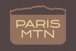 Paris Mountain Typeface Font Download