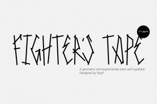 Srg-Fighter's tape font Font Download