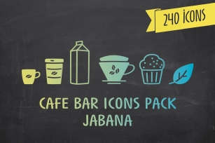 Cafe Bar Icons Pack Font Download