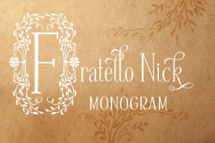 Fratello Nick Monogram Font Download