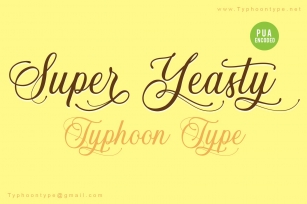 Super Yeasty font Font Download