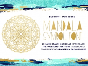 Mandala Symbols Font Download