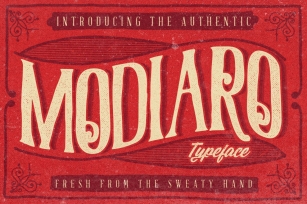 Modiaro vintage branding logo font Font Download