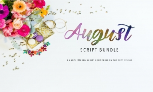August Script Bundle Font Download