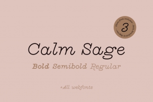 Calm Sage (+webfonts) Font Download