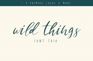 Wild Things Trio + Extras Font Download