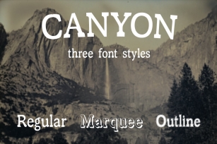 Canyon Font Download