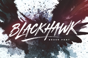 BLACKHAWK Brush Font Download