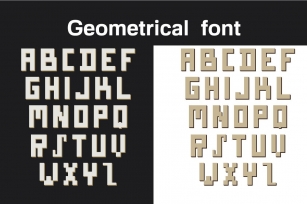 Geometrical font Font Download