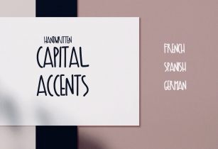 Capital Accents font Font Download