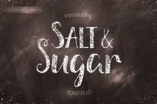 Salt  Sugar.Hand Drawn Duo Font Download