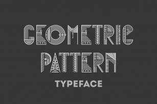 Geometric pattern typeface Font Download