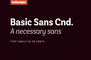 Basic Sans Cnd Font Download