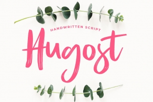 Hugost Handwritten Brush Font Download