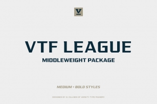 VTF League – Middleweights Font Download