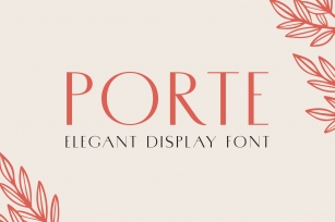 Porte — Elegant Display Font Download