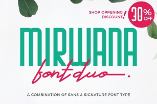 Mirwana Duo Font Download