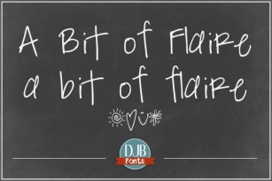 DJB A Bit of Flaire Font Download