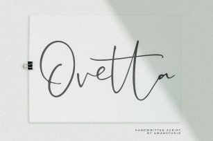 Ovetta Handwritten Script Font Download