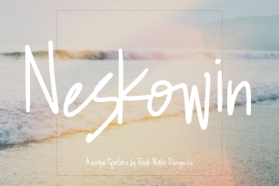 Neskowin + fun ligatures! Font Download