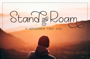 Stand and Roam font duo Font Download