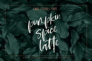 Pumpkin Spice Latte Font Download