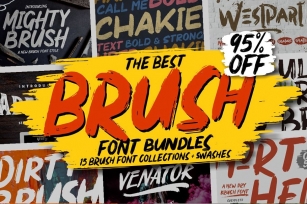 ⚡️BRUSH FONTS COLLECTIONS⚡️ Font Download
