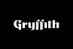 Gryffith CF: Art Deco Script-Sans Font Download