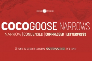 Cocogoose Narrows Font Download