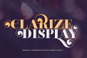 Clarize Display Font Download