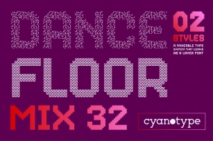 Dance Floor Mix 32 Font Download