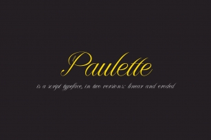 Paulette, script typeface Font Download
