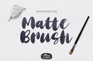 Matte Brush Bold Script Font Download