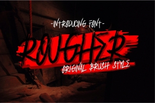 Rougher Brush Font Download