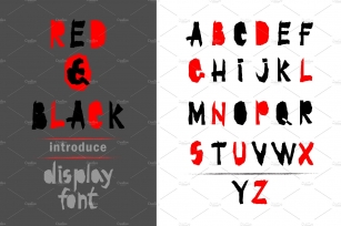 Red-and- Black font Font Download