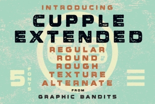 Cupple Extended     5 Family Font Download