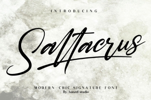 Saltacrus//Chic Signature Font Download