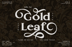 Gold Leaf Font Download