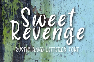 Sweet Revenge hand-lettered font Font Download