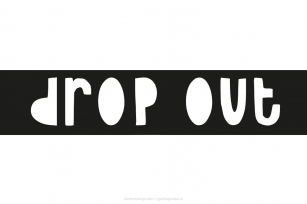 Drop Out handmade Font Download