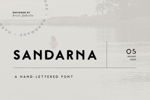 Sandarna / hand lettered font Font Download