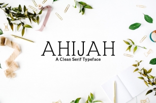 Ahijah A Clean Serif Family Font Download