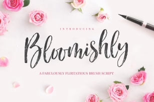 Bloomishly Brush Font Download