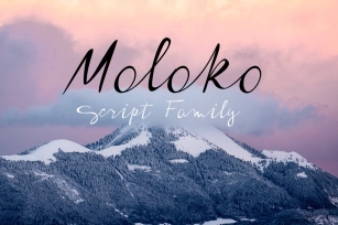 Moloko script family Font Download