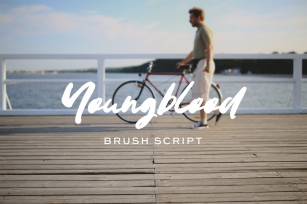 Youngblood brush script font Font Download
